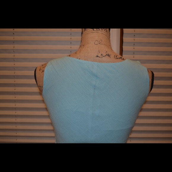 EUC Hype Baby Blue Tank Top Faux Wrap Dress - Picture 4 of 8